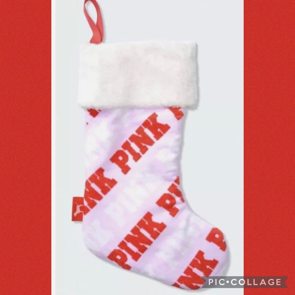 Vs pink christmas stocking brand new so cute Victoria’s Secret